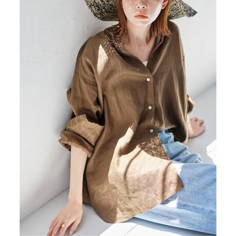 Northernリネンスタンドカラーシャツ | ジャーナルスタンダード  