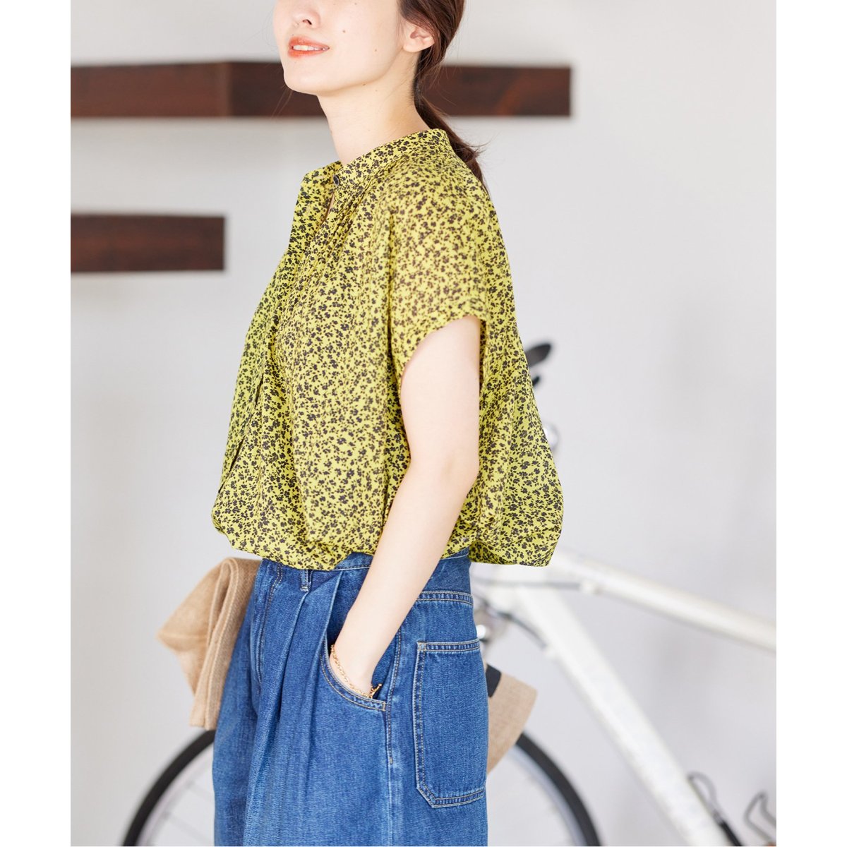 ジャーナルスタンダード 名品 毎年完売品 80ローンタックボリュームシャツ ジャーナルスタンダード 名品 毎年完売品 80ローンタック