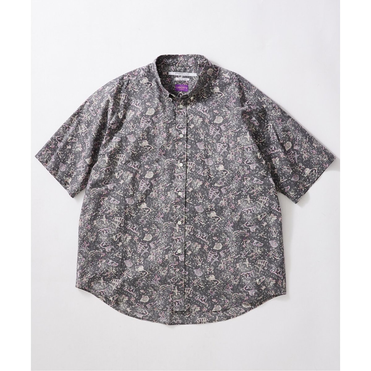 LIBERTY / リバティ】ファットシルエットボタンダウン S/Sシャツ