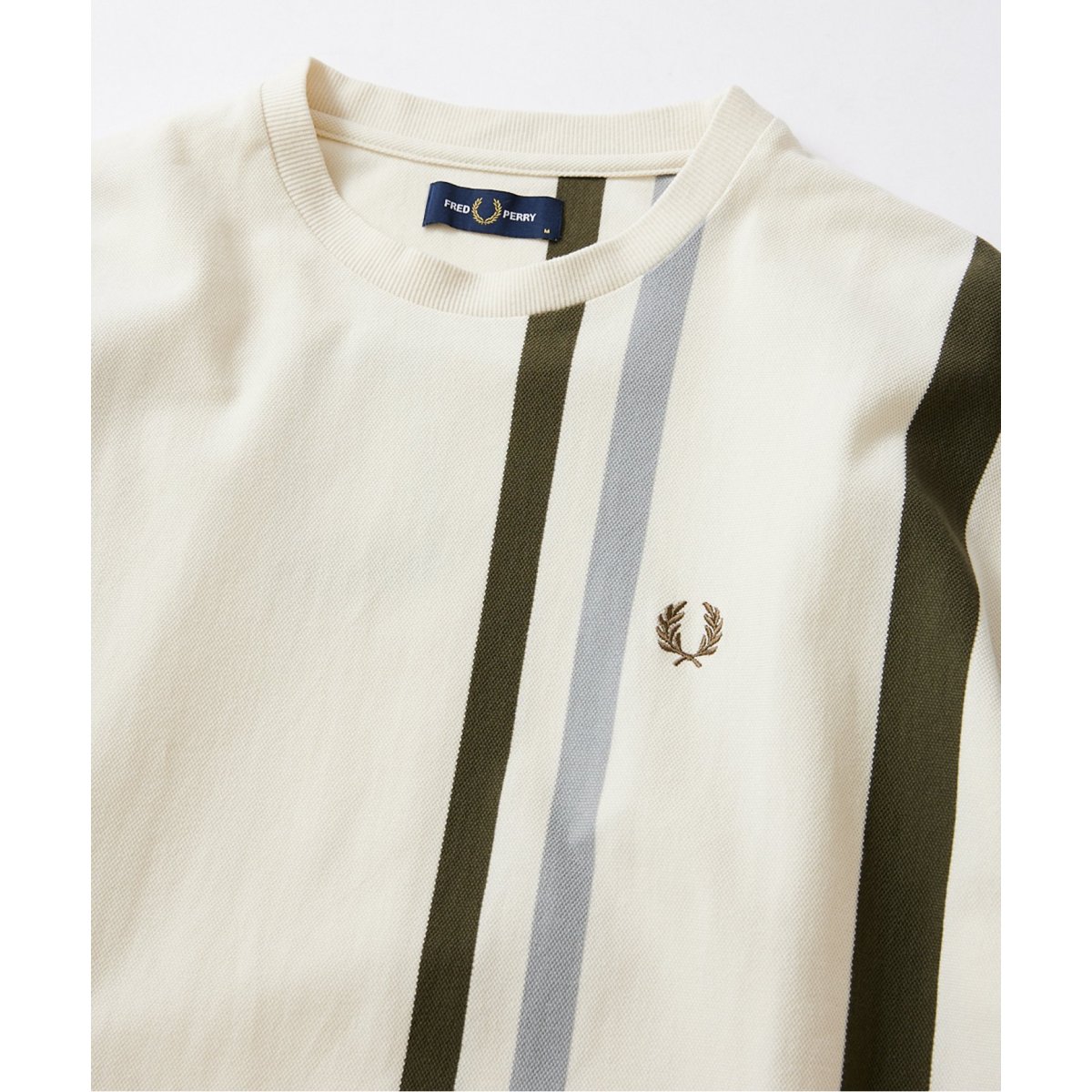 FRED PERRY for JOURNAL STANDARD】ストライプ ピケTシャツ