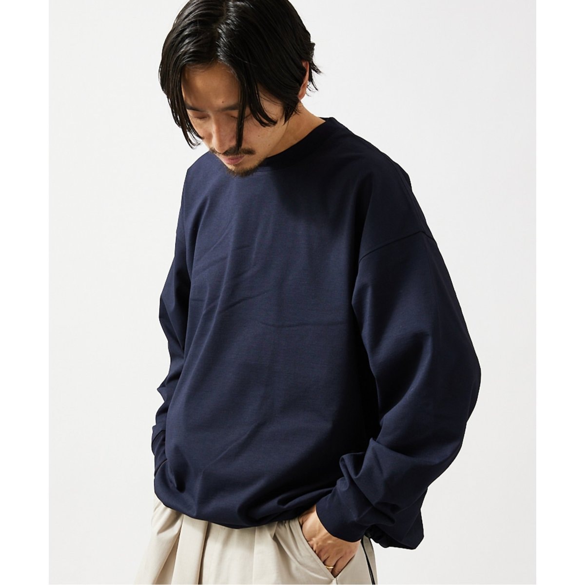 販促大王 DAIWA PIER39 TECH SWEAT CREW BASIC ネイビー - トップス