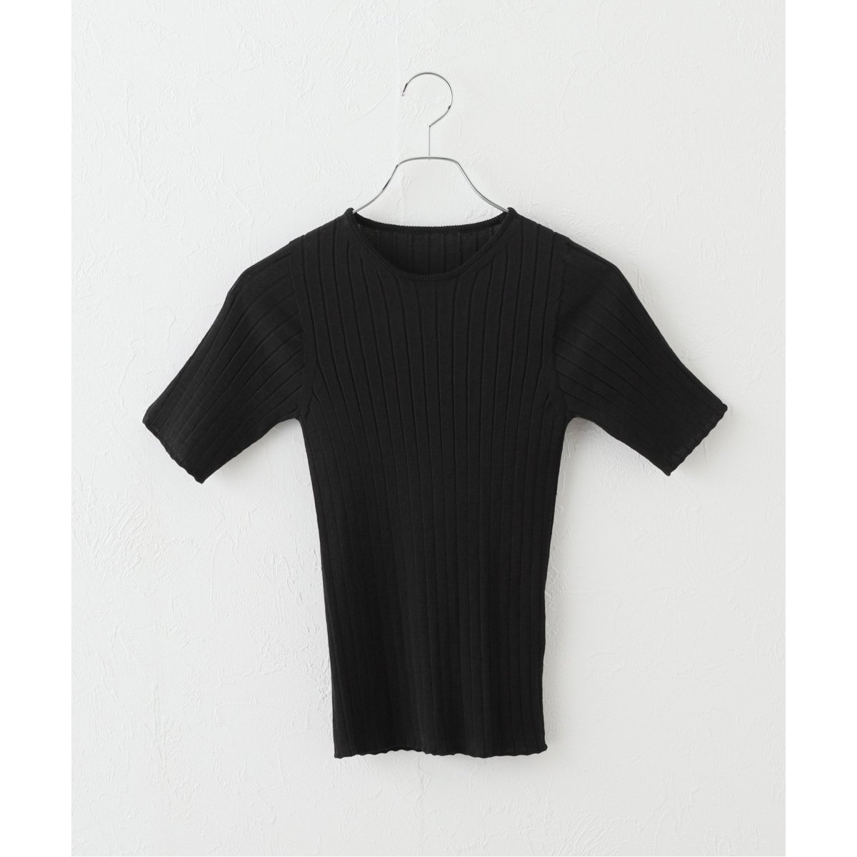 POSTELEGANT/ポステレガント】cotton wide rib knit tee | ジャーナル