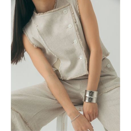 nude vintage×JOURNAL STANDARD】リネンドッキングプルオーバー 