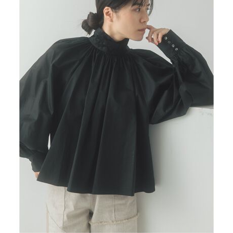 nude vintage×JOURNAL STANDARD】カットワークヴィクトリアンブラウス 
