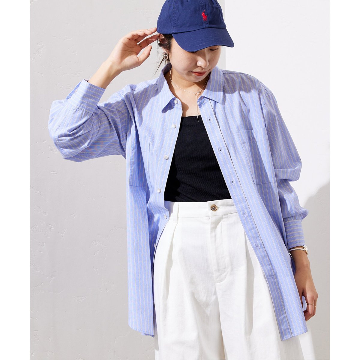 journal standard relume ストライプ  50ブロードシャツ JOURNAL STANDARD relume（ジャーナルスタンダード レリューム）の「50