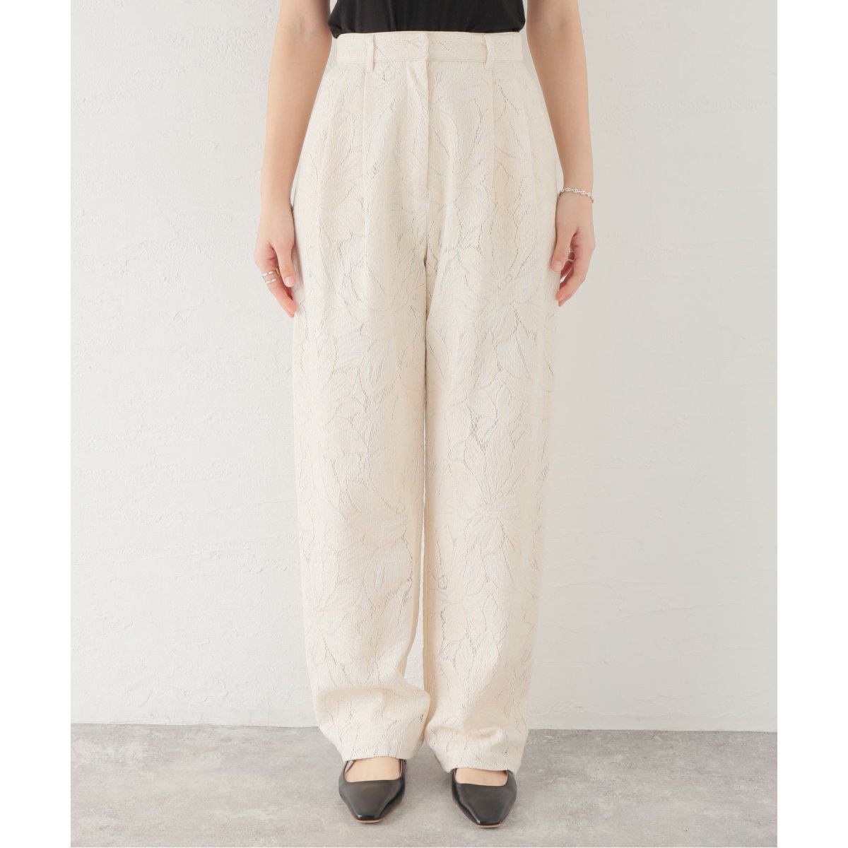 CLANE/クラネ】CURTAIN LACE TUCK PANTS：パンツ | ジャーナル