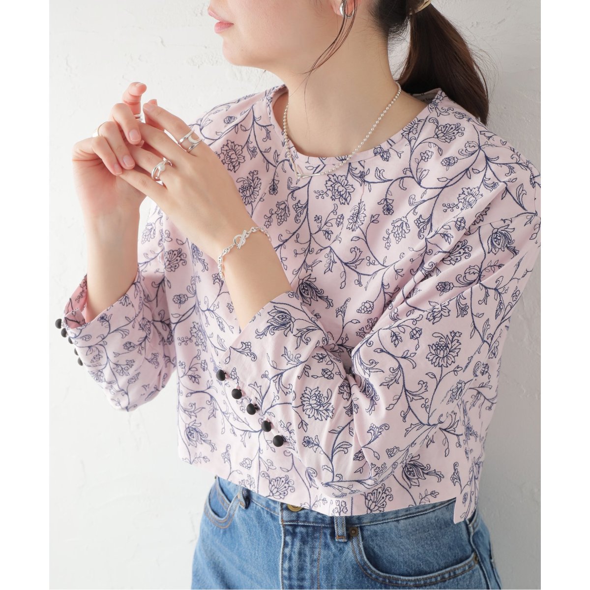 leur logette/ルールロジェット】GARDEN EMBROIDERY BL:ブラウス ...