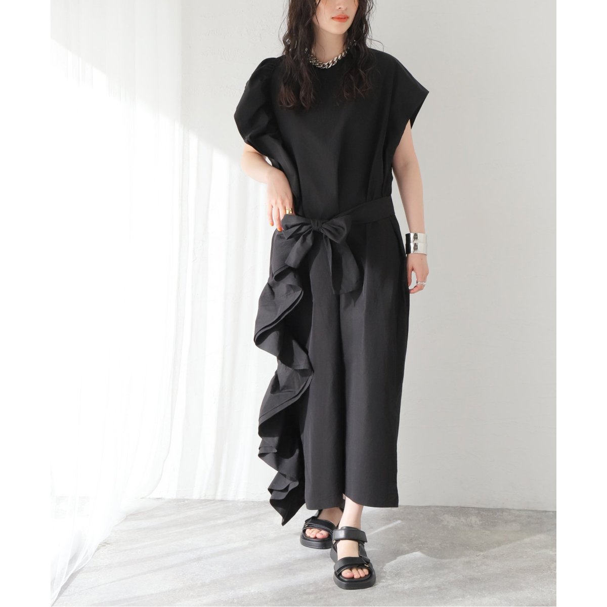 leur logette/ルールロジェット】COTTON SILK OP：ワンピース