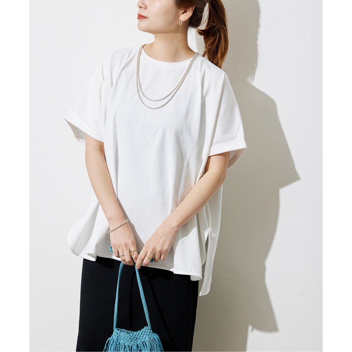 ハイツイストコットンポンチョTシャツ | ジャーナルスタンダード