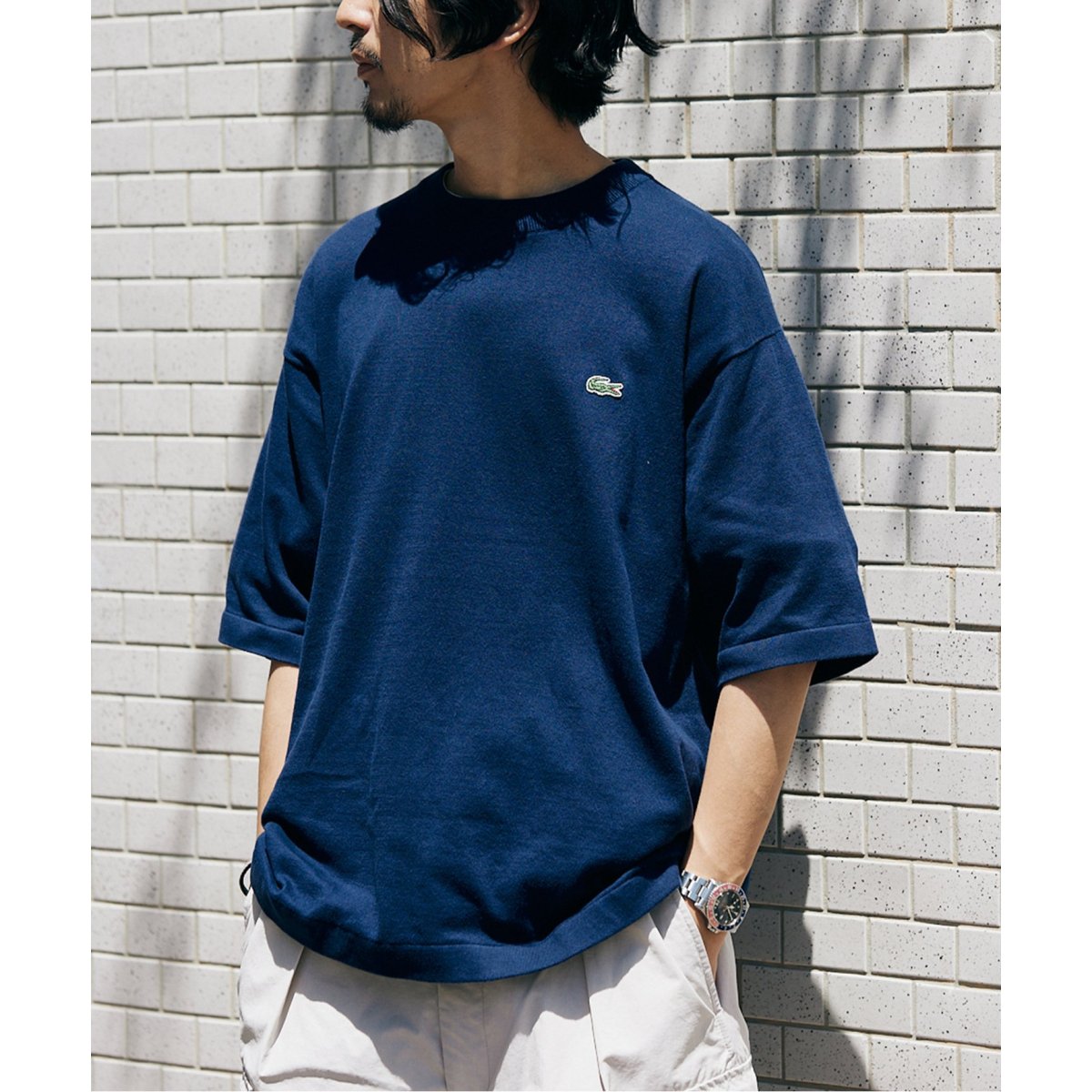 LACOSTE / ラコステ】リラックスフィットニットTシャツ | ジャーナル