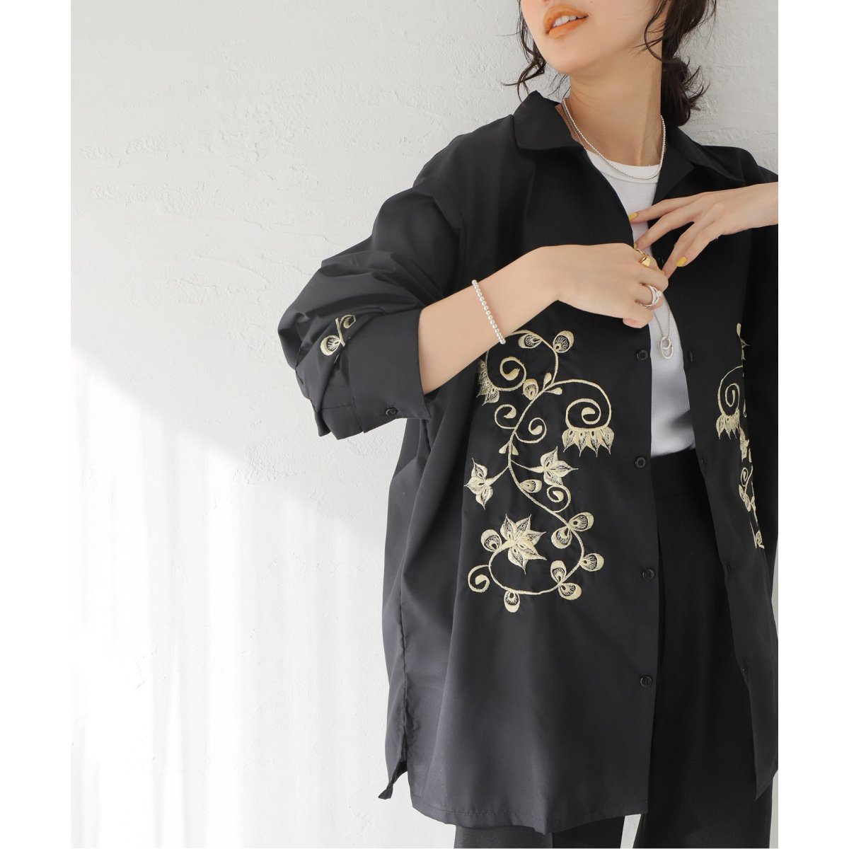 JOURNAL STANDARD (ジャーナルスタンダード) 別注【DEL SOL/デルソル】el mare MEXICO EMBROIDERY SHI：シャツ ブラウン 40 別注【DEL SOL/デルソル】el mare MEXICO EMBROIDERY SHI：シャツ