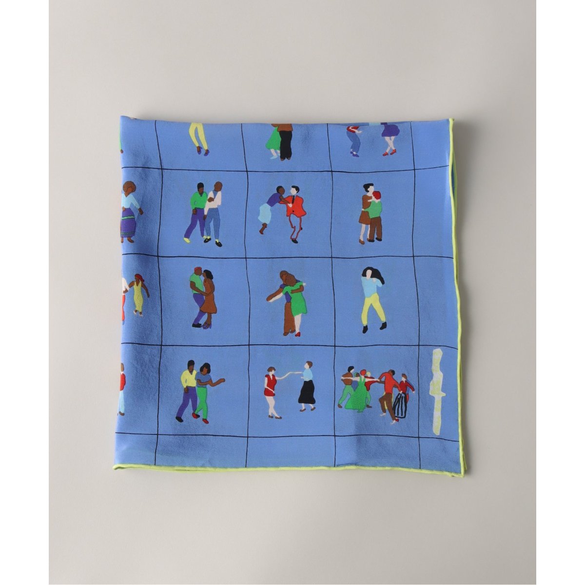 〔mii colletion〕ミーコレクションシルクスカーフ Mii / ミイ】 SCREEN PRINTED SQUARE SCARF：スカーフ