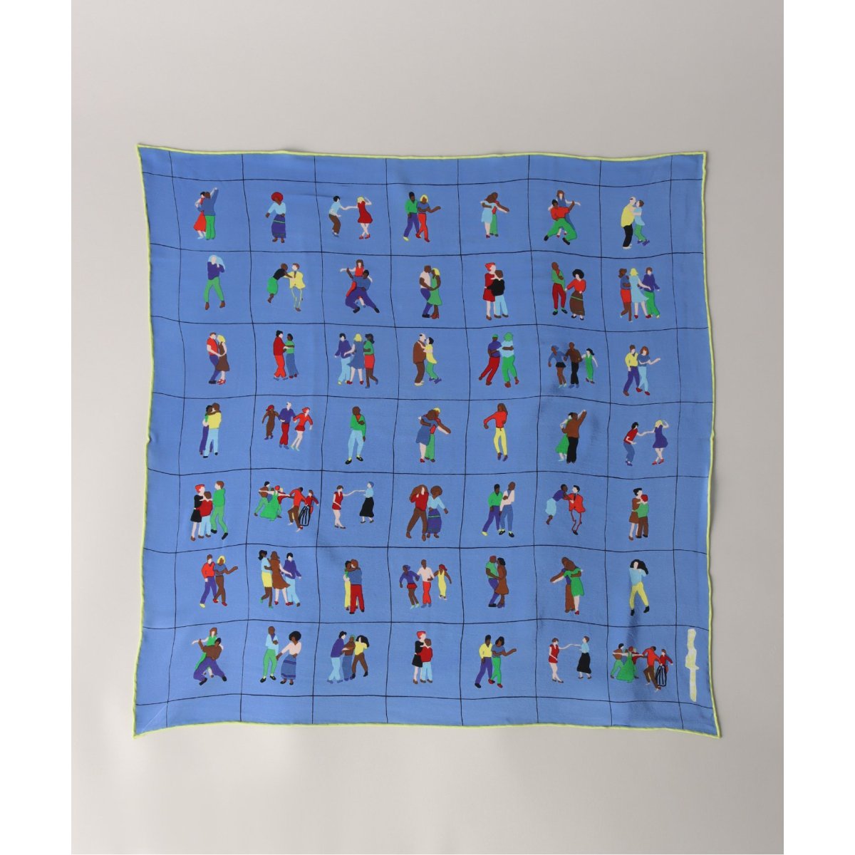 Mii / ミイ】 SCREEN PRINTED SQUARE SCARF：スカーフ