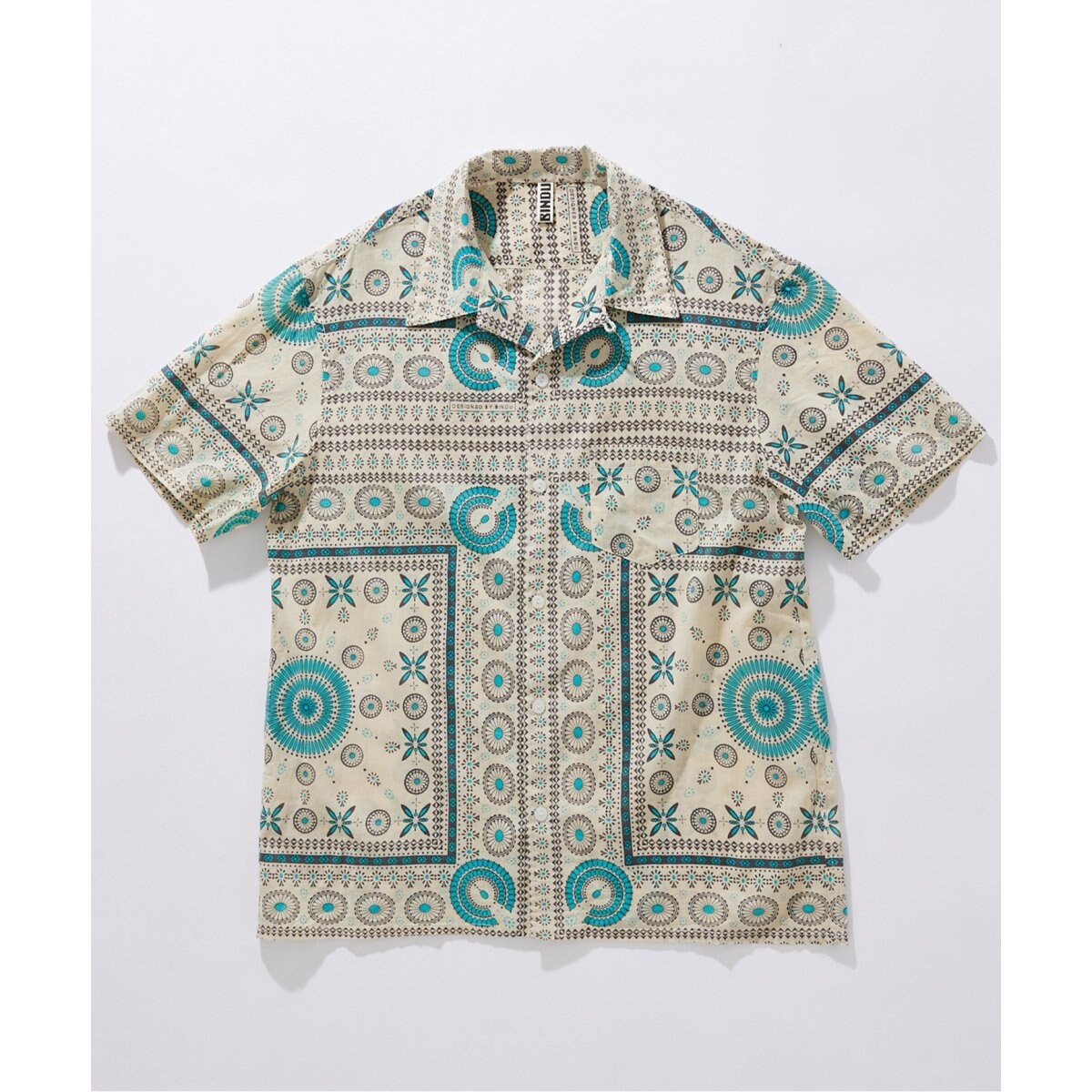 Bindu / ビンドゥー】Indian cotton pattern S/S シャツ | ジャーナル