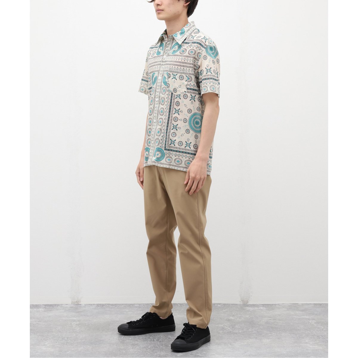 Bindu / ビンドゥー】Indian cotton pattern S/S シャツ | ジャーナル