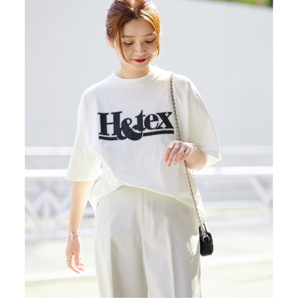 追加》【HANDTEX/ハンドテックス】ロゴプリントTシャツ