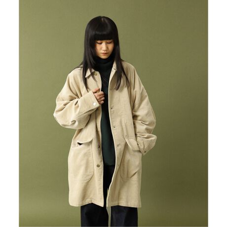 FOLL / フォル】wardrobe cocoon corduroy half coat 