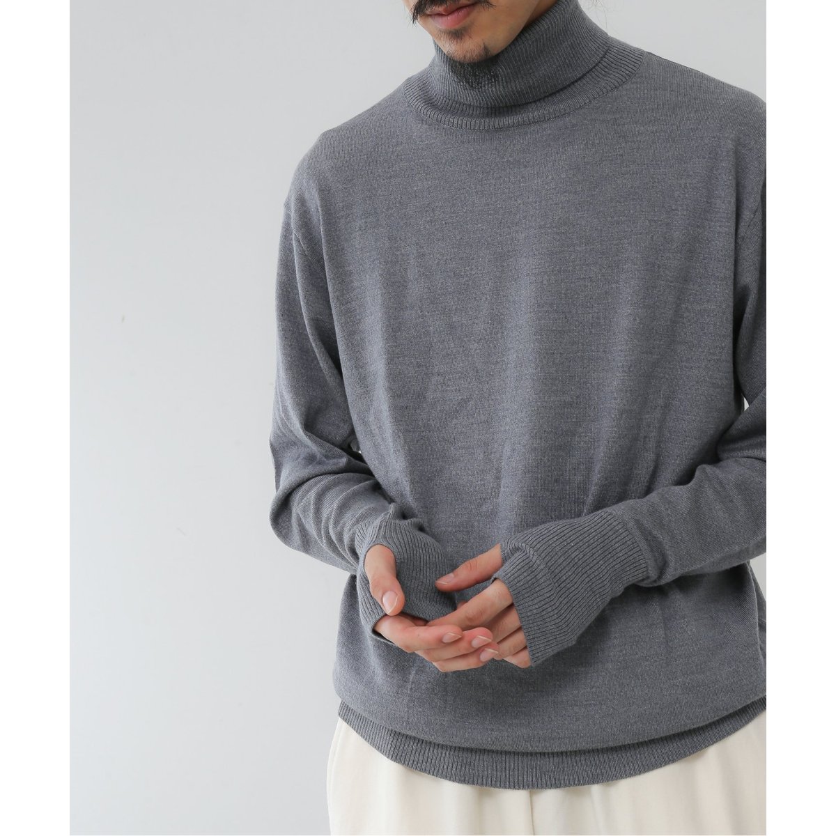 FOLL / フォル】washable wool turtleneck sweater | ジャーナル