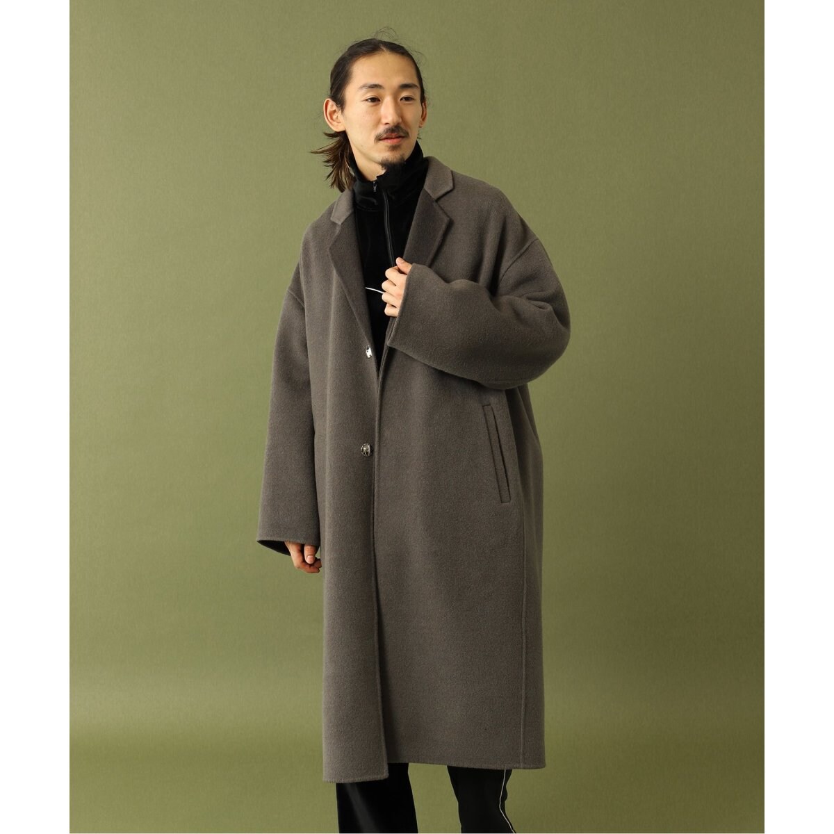 【FOLL】super130s wool-cashmere rever coat FOLL / フォル】super130s wool-cashmere rever coat | ジャーナル