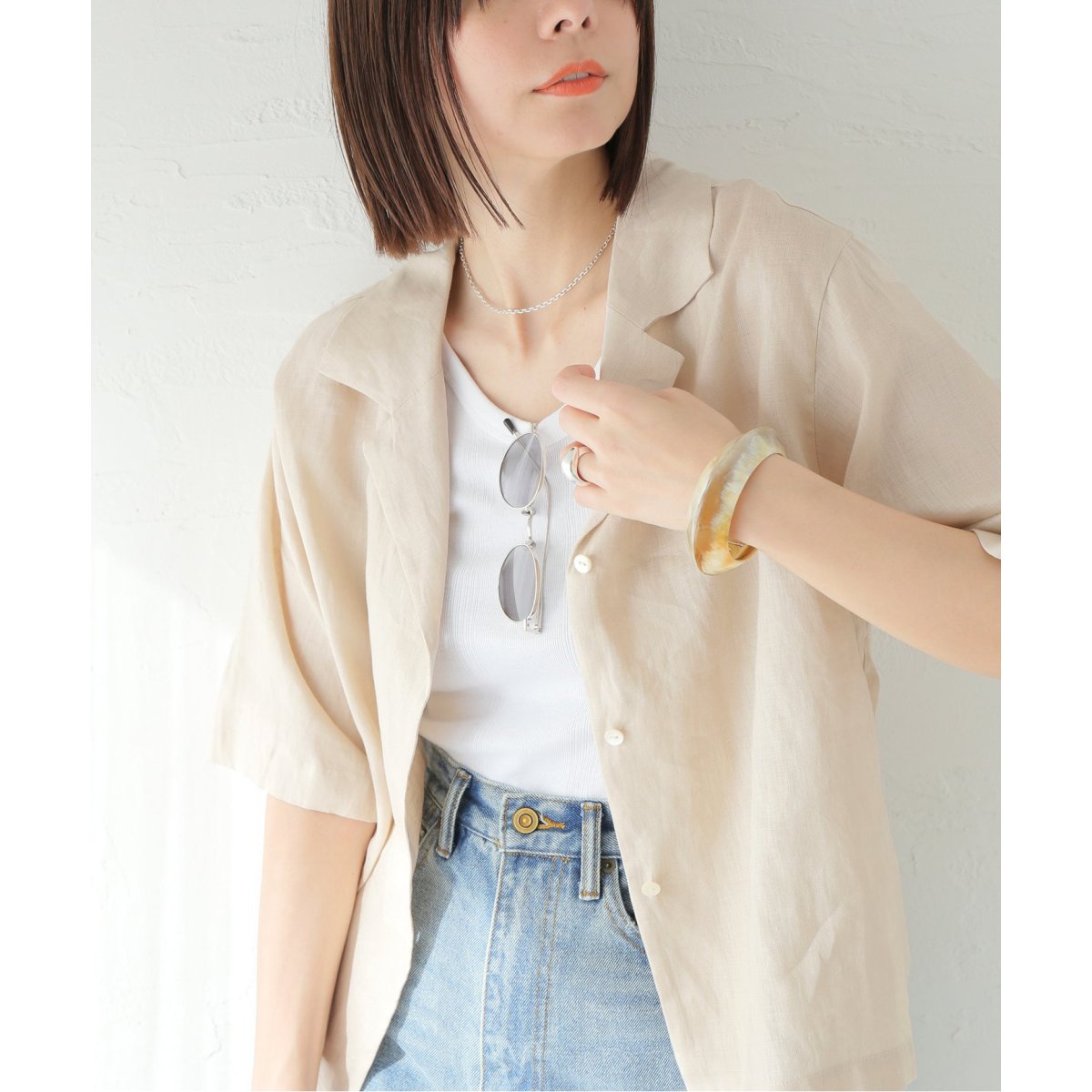 JOURNAL STANDARD - 新品JOURNAL STANDARD Northernリネンオープンカラーシャツ JOURNAL STANDARD - 新品JOURNAL STANDARD Northernリネン