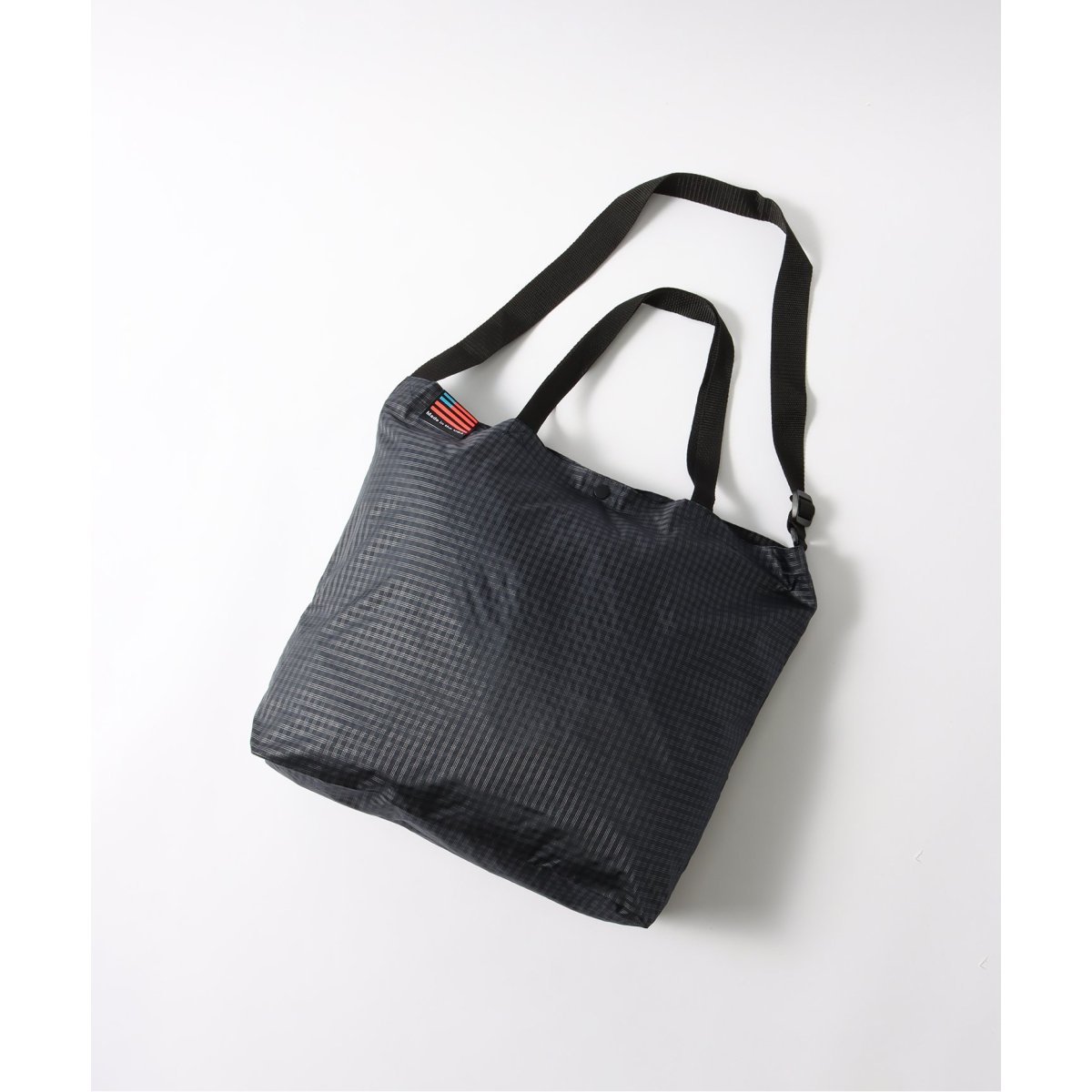 LITE YEAR /ライトイヤー】NYLON PLAID TOTE w/ SHOULDER | ジャーナル