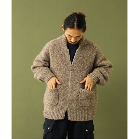 予約》【FOLL / 揚がり フォル】silk twisted cardigan