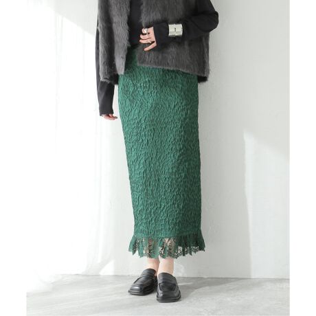 leur logette/ルールロジェット】Frappe taffeta skirt：スカート  