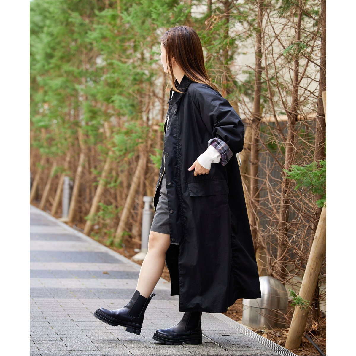 追加》別注【Barbour/バブアー】OS BURGHLEY JS EXCLUSIVE：コート