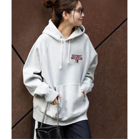 別注【CHAMPION/チャンピオン】Reverse weave Sweat Hoodie刺繍：スウ