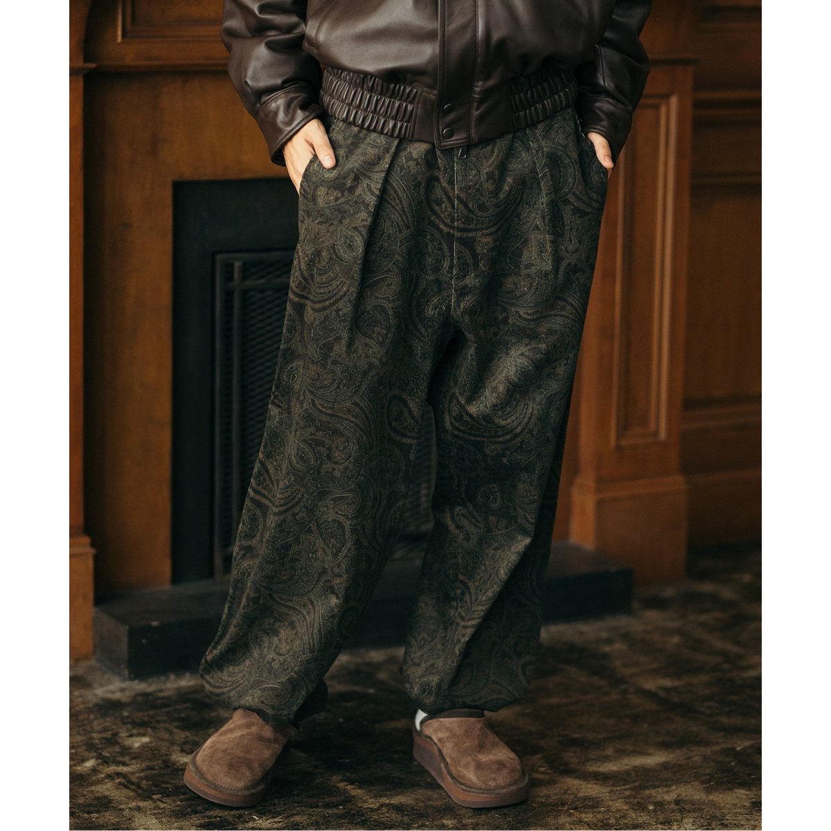 プリントコーデュロイ オーバーパンツ | ジャーナルスタンダード