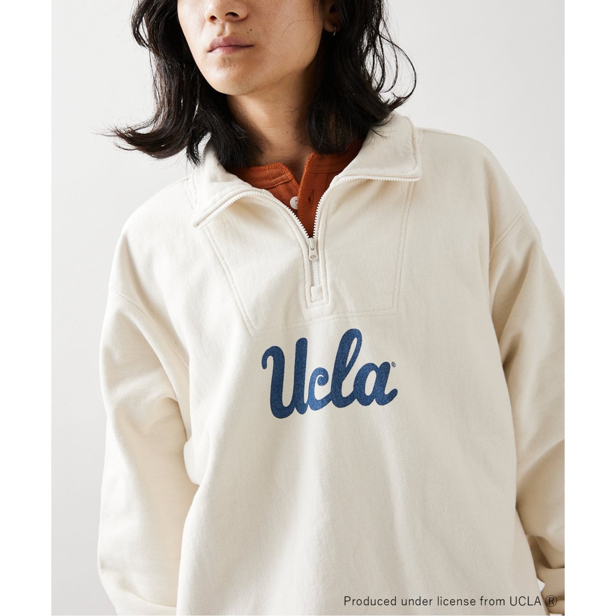 UCLA for JOURNAL STANDARD】別注 ハーフジップスウェット