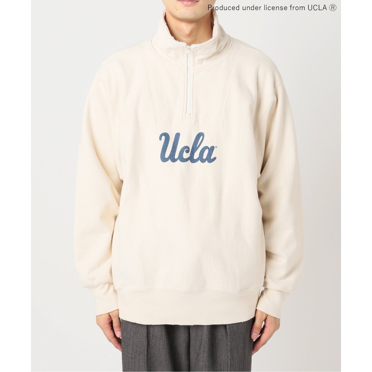 UCLA for JOURNAL STANDARD】別注 ハーフジップスウェット