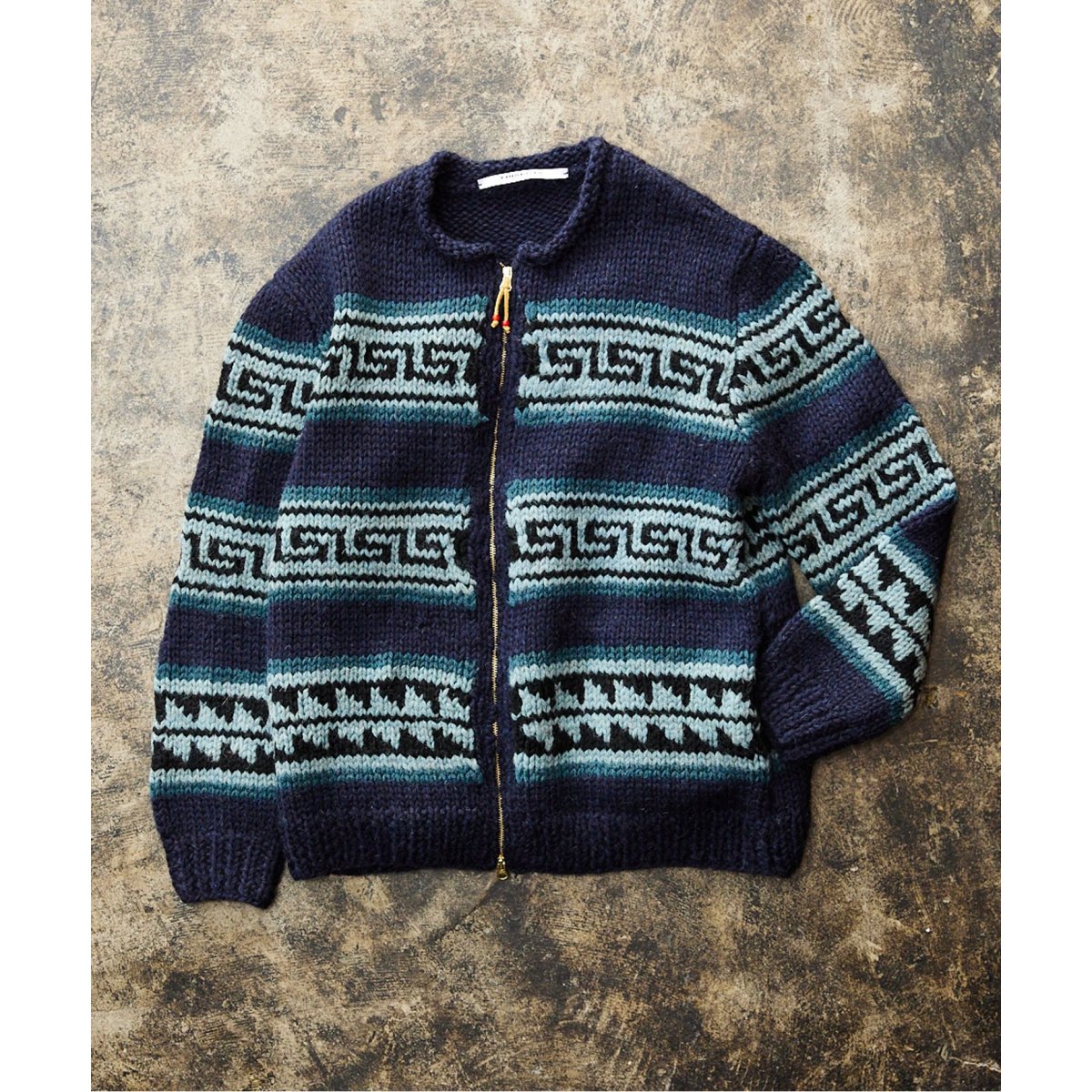 JOURNAL STANDARD ネイティブパターン ハンドニット ブルゾン ネイティブパターン ハンドニット ブルゾン | ジャーナルスタンダード