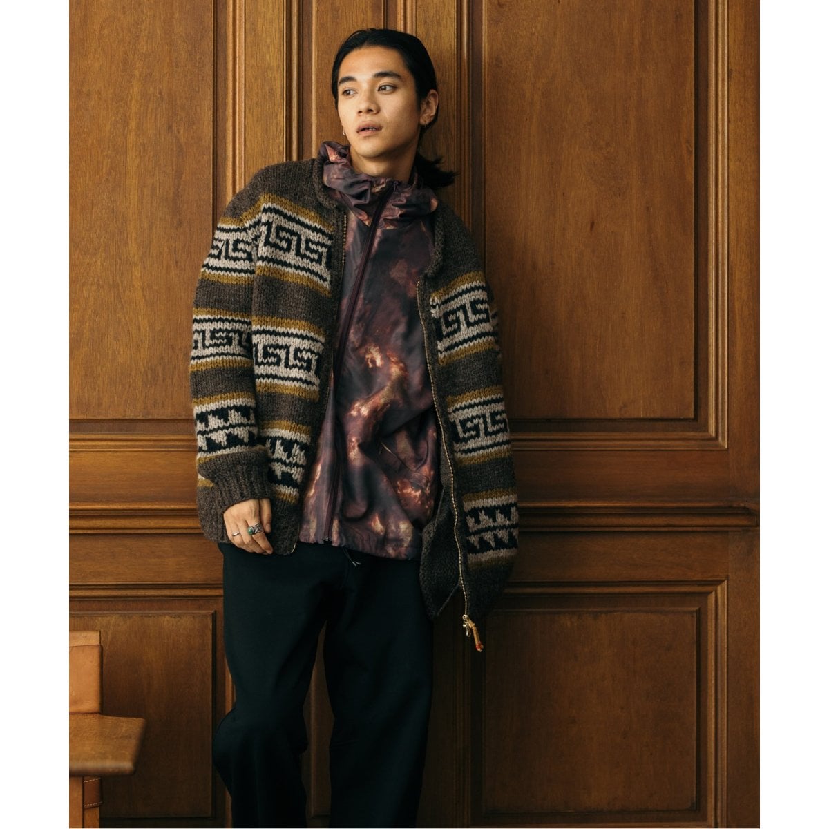 ネイティブパターン ハンドニット ブルゾン | ジャーナルスタンダード