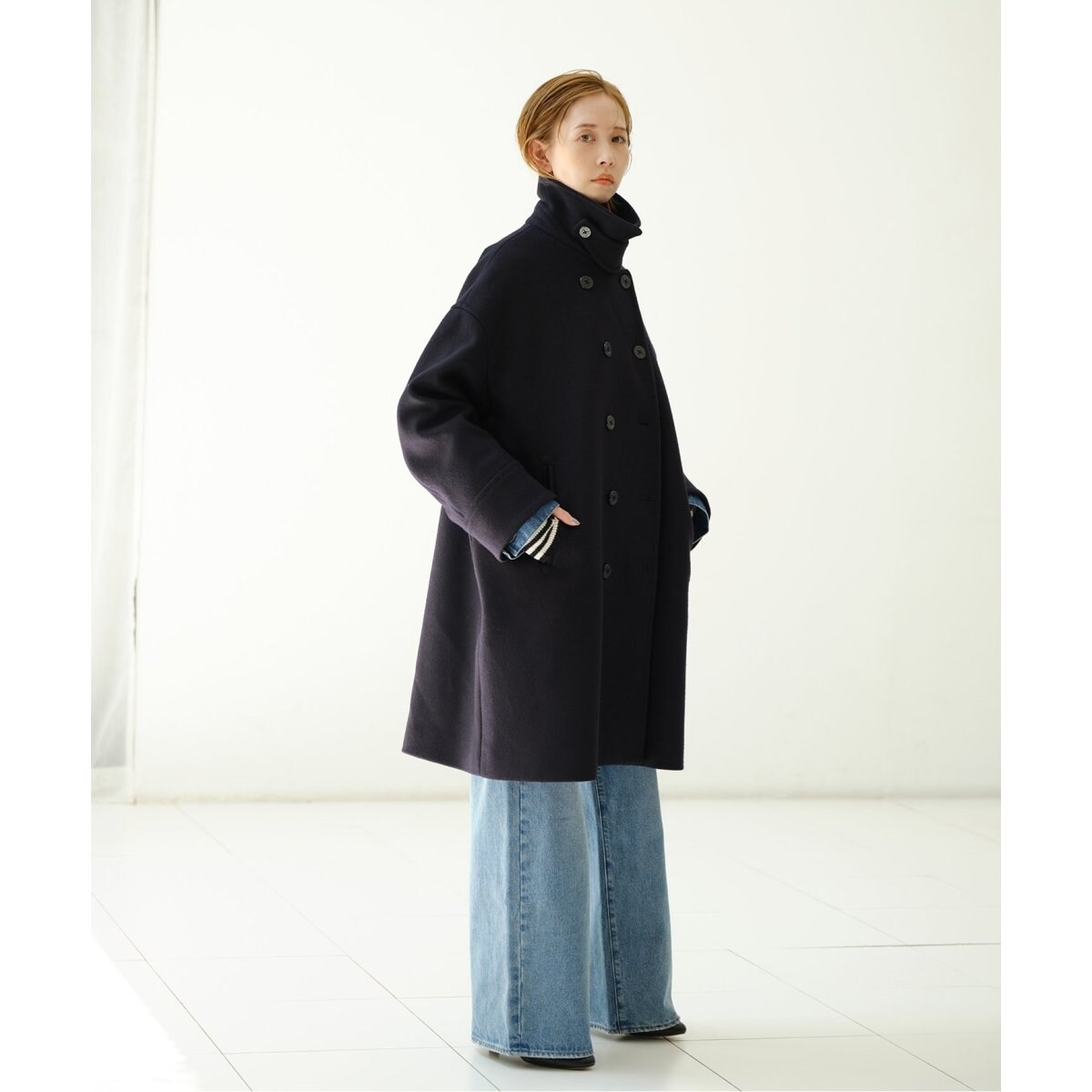 JOURNAL STANDARD 尾州メルトンロングPコート 38 JOURNAL STANDARD（ジャーナルスタンダード）の「尾州メルトンロング P