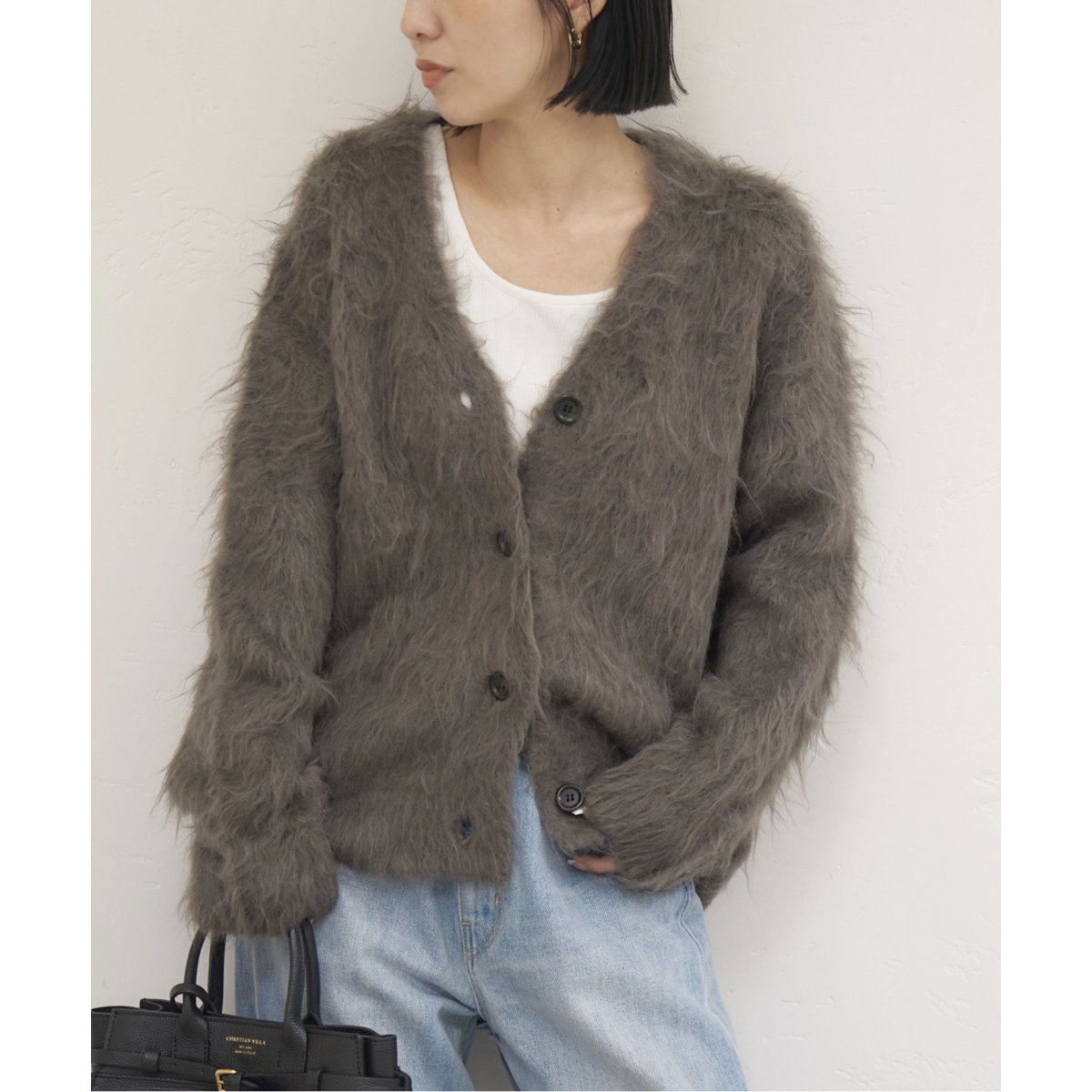 シャギーVネックカーディガン | ジャーナルスタンダード(JOURNAL