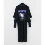 YOHEI OHNO / ヨウヘイオオノ】 band tee velour dress | ジャーナル 