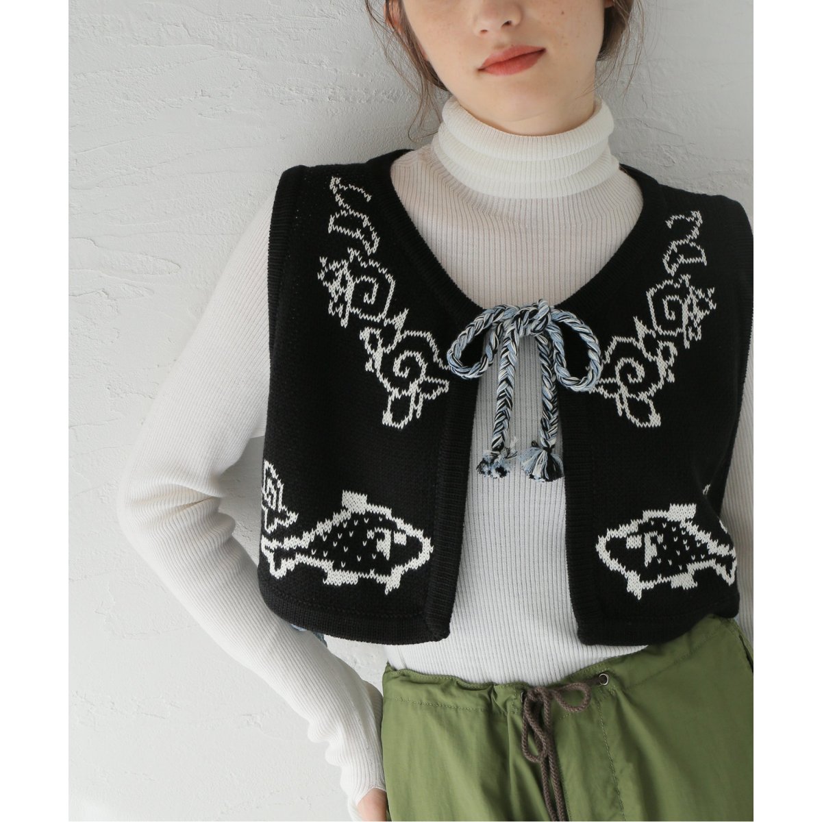 YANYAN/ヤンヤン】 LAZA COTTON SHRUNKEN VEST：ベスト | ジャーナル