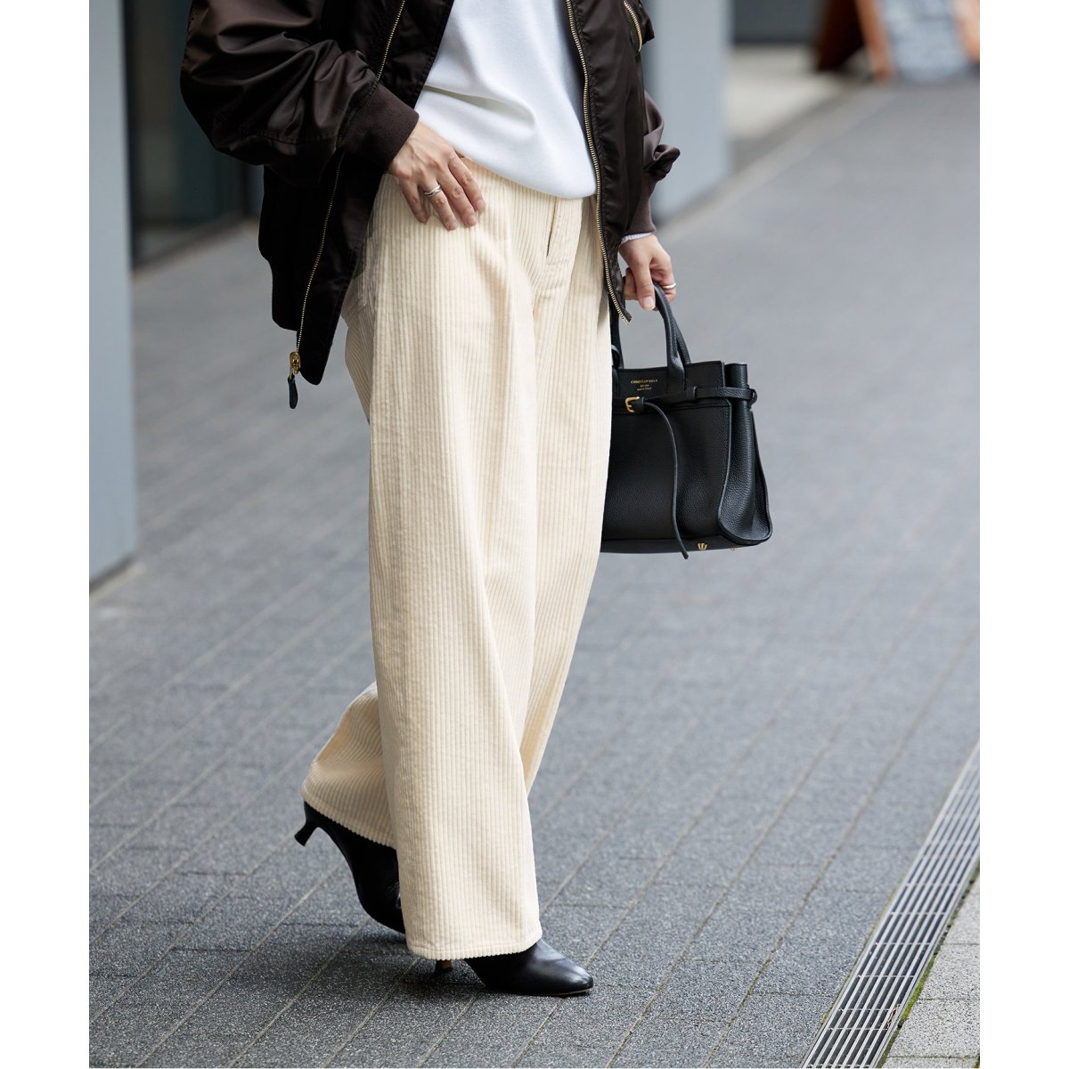 【JOURNAL STANDARD 】カラーネップ ツイード ワイドスラックス JOURNAL STANDARD 】カラーネップ ツイード ワイドスラックス ワイド