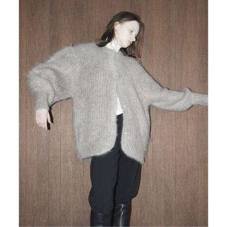 CLANE/クラネ】COLOR MOHAIR SHAGGY CARDIGAN：カーディガン 