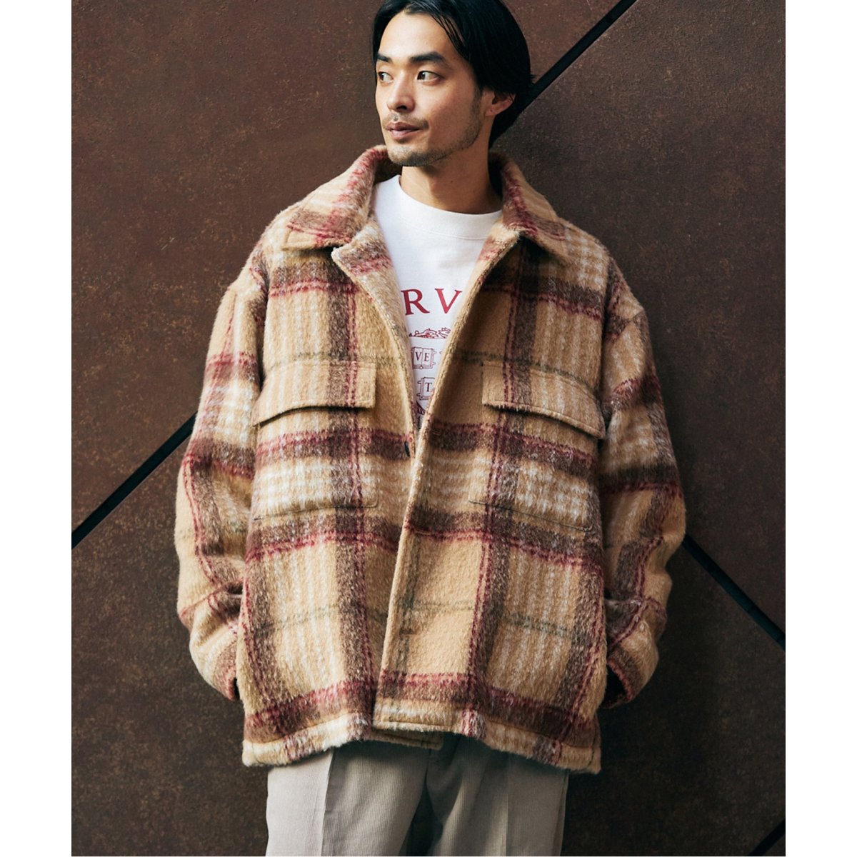 シャギー チェック CPO | ジャーナルスタンダード(JOURNAL STANDARD