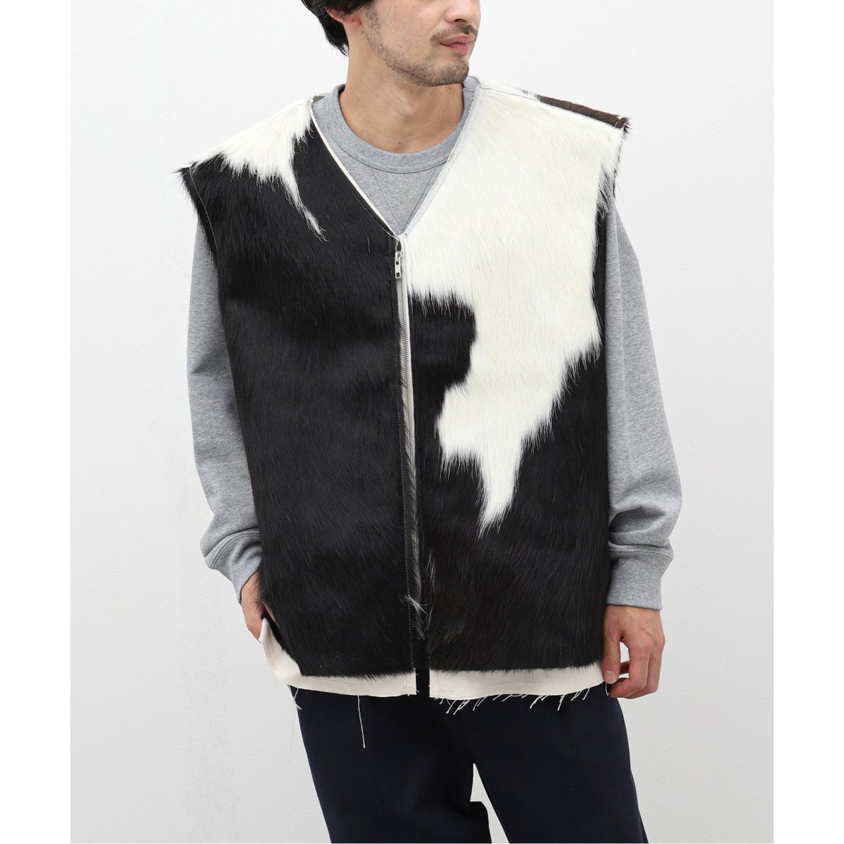 CAMIEL FORTGENS / カミエル・フォートヘンス】COW VEST COW LEATH