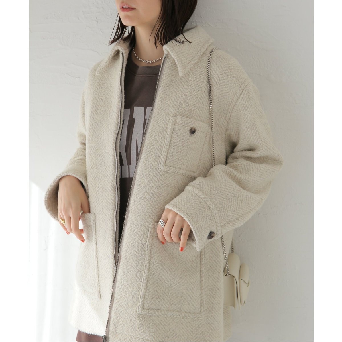 ビッグヘリンボンシャツブルゾン | ジャーナルスタンダード(JOURNAL