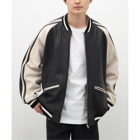 WESTOVERALLS / ウェストオーバーオールズ】LEATHER R/L JACKET 