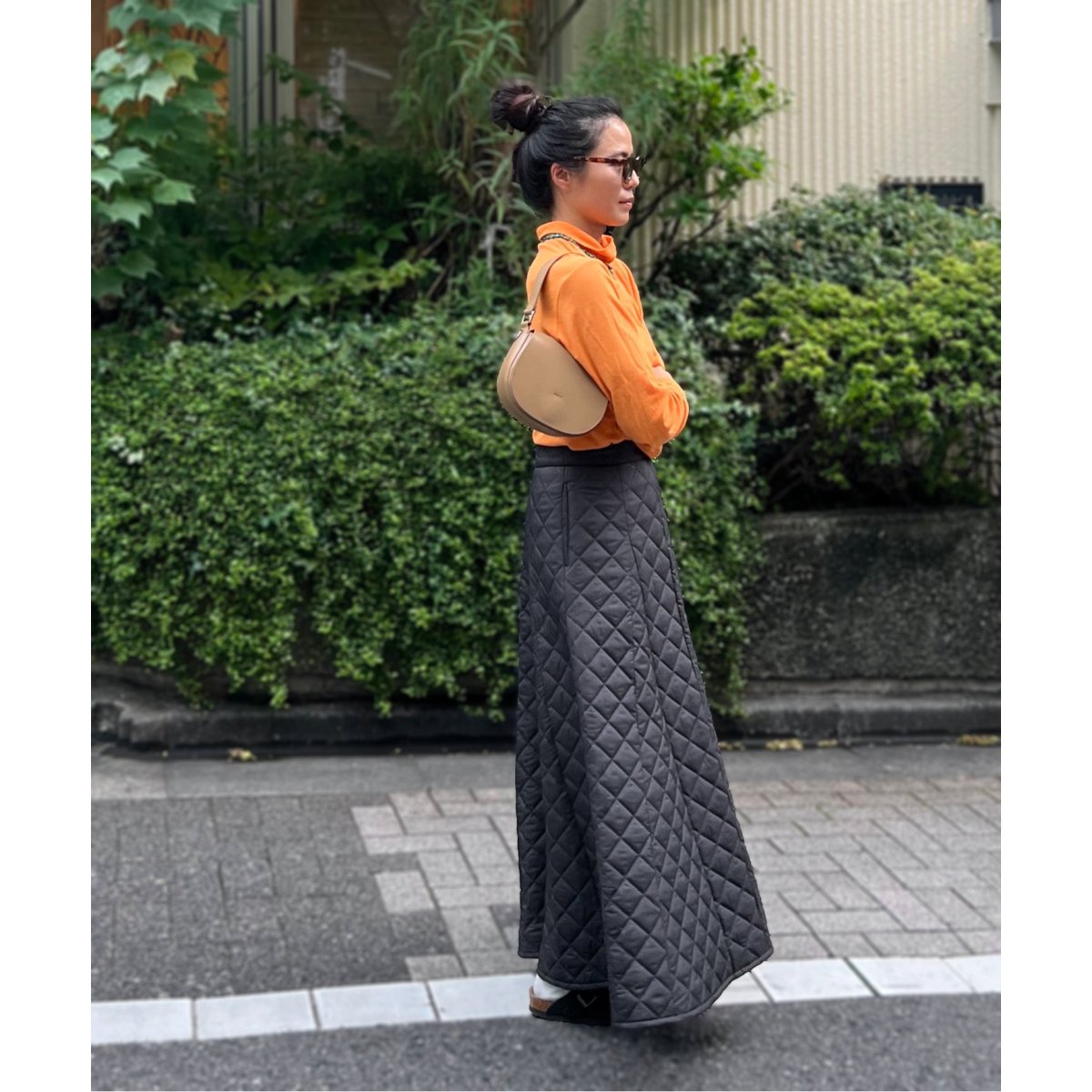 DELIY PINSONIC FLARE SKIRT：キルティング　 スカート DELIY/デリー】 PINSONIC FLARE SKIRT：スカート | ジャーナル
