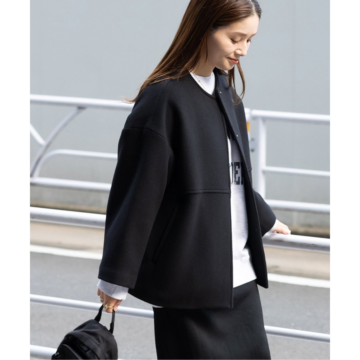 追加2》スーパー140ビーバーノーカラーショートコート | ジャーナル