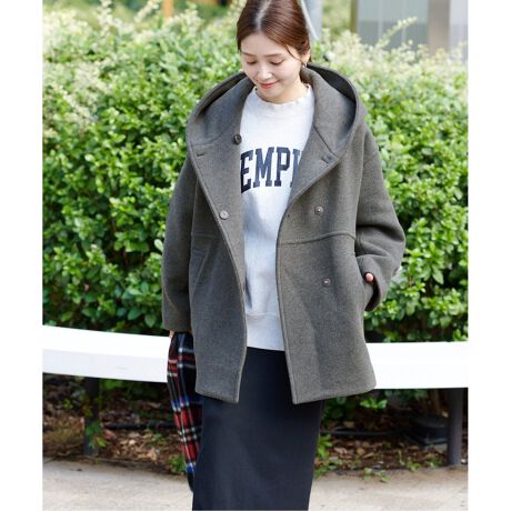 ジャーナルスタンダード モッサビーバー ロングコート ブラック（追加  