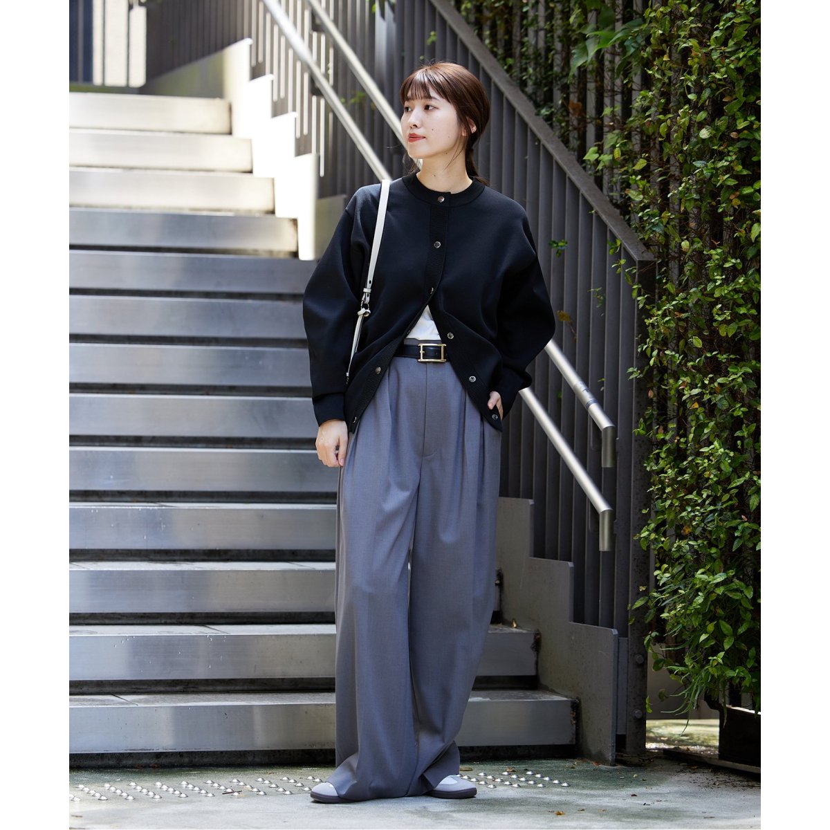 WEB限定追加6》ウォッシャブルバナナスリーブカーディガン