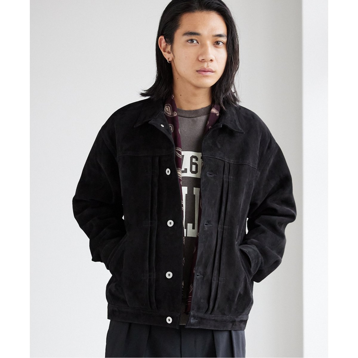 JOURNAL STANDARD ゴートスエードジャケット　M ゴートスエード トラッカージャケット | ジャーナルスタンダード