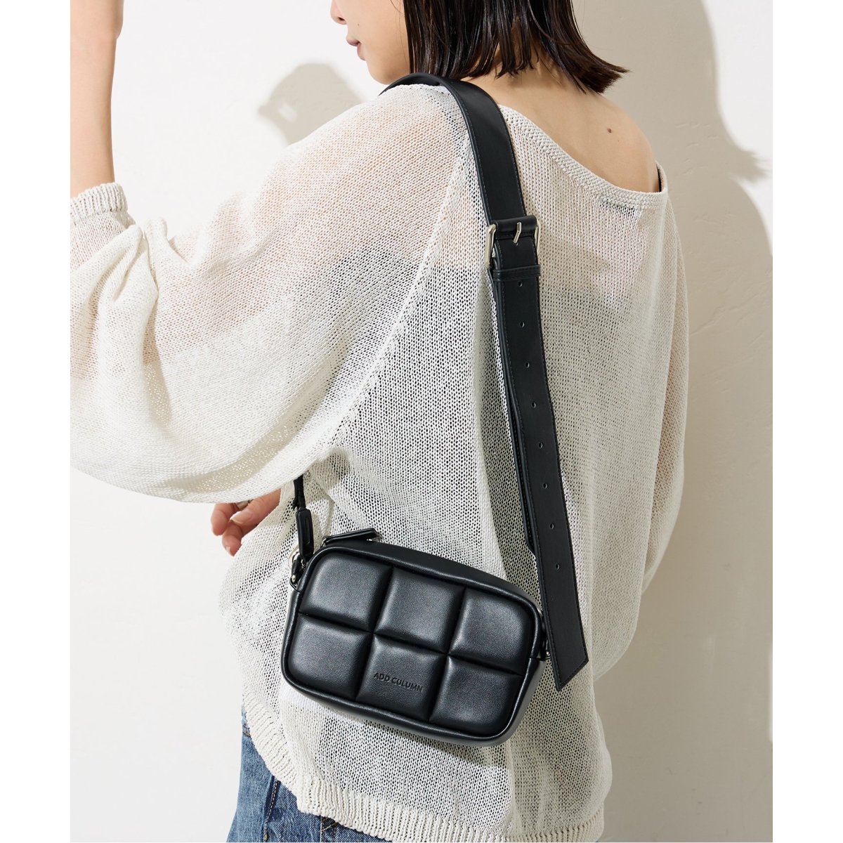 予約》別注【ADD CULUMN/アドカラム】PUFF-CROSSBODY BS JSSP：ショル